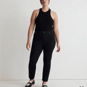Madewell Black Curvy Stovepipe Jeans